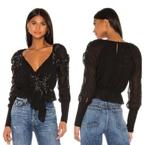 LPA Cara embellished top, sz SM